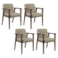 Traditional Style Ash Wood Chairs Solid Back Arm Kichen Dining Rooms Chair Flaxen 4 Piece Set Clearhalo ' kitchen&dining_furn' 'Dining Chairs' 'Dining Tables & Seating' 'dining_chair' 'furn' 'furn_dining_chair' 'Furniture' 'furniture_dining_chair' 'Kitchen & Dining Furniture' 'kitchen' 3725105