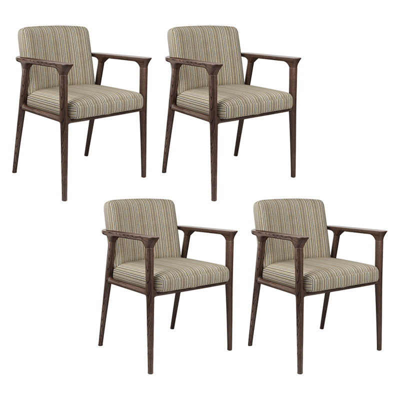 Traditional Style Ash Wood Chairs Solid Back Arm Kichen Dining Rooms Chair Flaxen 4 Piece Set Clearhalo ' kitchen&dining_furn' 'Dining Chairs' 'Dining Tables & Seating' 'dining_chair' 'furn' 'furn_dining_chair' 'Furniture' 'furniture_dining_chair' 'Kitchen & Dining Furniture' 'kitchen' 3725105