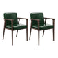 Traditional Style Ash Wood Chairs Solid Back Arm Kichen Dining Rooms Chair Blackish Green 2 Piece Set Clearhalo ' kitchen&dining_furn' 'Dining Chairs' 'Dining Tables & Seating' 'dining_chair' 'furn' 'furn_dining_chair' 'Furniture' 'furniture_dining_chair' 'Kitchen & Dining Furniture' 'kitchen' 3725109