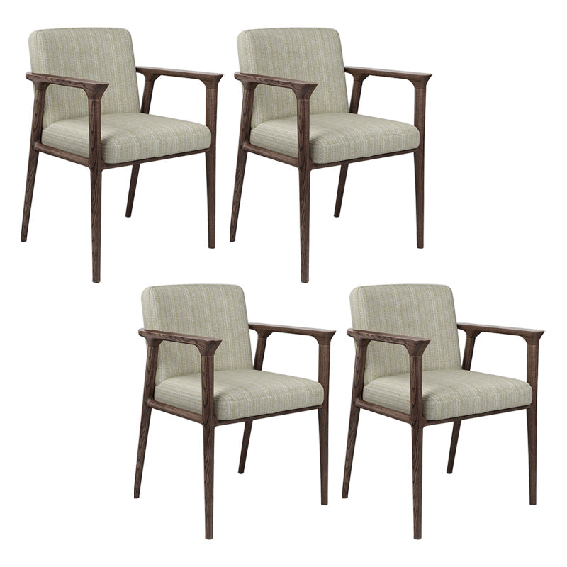 Traditional Style Ash Wood Chairs Solid Back Arm Kichen Dining Rooms Chair Light Beige 4 Piece Set Clearhalo ' kitchen&dining_furn' 'Dining Chairs' 'Dining Tables & Seating' 'dining_chair' 'furn' 'furn_dining_chair' 'Furniture' 'furniture_dining_chair' 'Kitchen & Dining Furniture' 'kitchen' 3725128