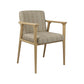 Traditional Style Ash Wood Chairs Solid Back Arm Kichen Dining Rooms Chair Off-White 1 Piece Clearhalo ' kitchen&dining_furn' 'Dining Chairs' 'Dining Tables & Seating' 'dining_chair' 'furn' 'furn_dining_chair' 'Furniture' 'furniture_dining_chair' 'Kitchen & Dining Furniture' 'kitchen' 3725132