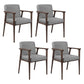 Traditional Style Ash Wood Chairs Solid Back Arm Kichen Dining Rooms Chair Grey 4 Piece Set Clearhalo ' kitchen&dining_furn' 'Dining Chairs' 'Dining Tables & Seating' 'dining_chair' 'furn' 'furn_dining_chair' 'Furniture' 'furniture_dining_chair' 'Kitchen & Dining Furniture' 'kitchen' 3725141
