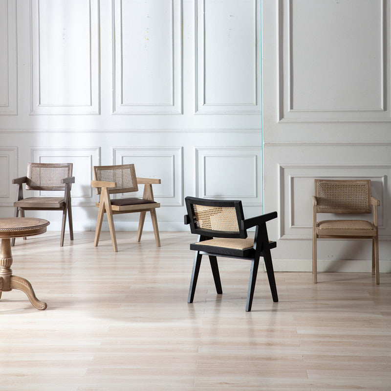 Farmhouse Style Ash Wood Chair Open Back Dining Room Kitchen Arm Chairs Set Clearhalo ' kitchen&dining_furn' 'Dining Chairs' 'Dining Tables & Seating' 'dining_chair' 'furn' 'furn_dining_chair' 'Furniture' 'furniture_dining_chair' 'Kitchen & Dining Furniture' 'kitchen' 3725142