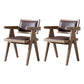 Farmhouse Style Ash Wood Chair Open Back Dining Room Kitchen Arm Chairs Set Light Brown 2 Piece Set Clearhalo ' kitchen&dining_furn' 'Dining Chairs' 'Dining Tables & Seating' 'dining_chair' 'furn' 'furn_dining_chair' 'Furniture' 'furniture_dining_chair' 'Kitchen & Dining Furniture' 'kitchen' 3725148