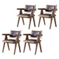 Farmhouse Style Ash Wood Chair Open Back Dining Room Kitchen Arm Chairs Set Light Brown 4 Piece Set Clearhalo ' kitchen&dining_furn' 'Dining Chairs' 'Dining Tables & Seating' 'dining_chair' 'furn' 'furn_dining_chair' 'Furniture' 'furniture_dining_chair' 'Kitchen & Dining Furniture' 'kitchen' 3725151