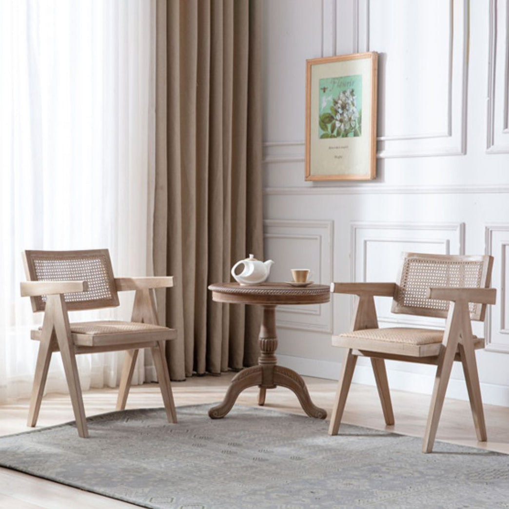 Farmhouse Style Ash Wood Chair Open Back Dining Room Kitchen Arm Chairs Set Clearhalo ' kitchen&dining_furn' 'Dining Chairs' 'Dining Tables & Seating' 'dining_chair' 'furn' 'furn_dining_chair' 'Furniture' 'furniture_dining_chair' 'Kitchen & Dining Furniture' 'kitchen' 3725156