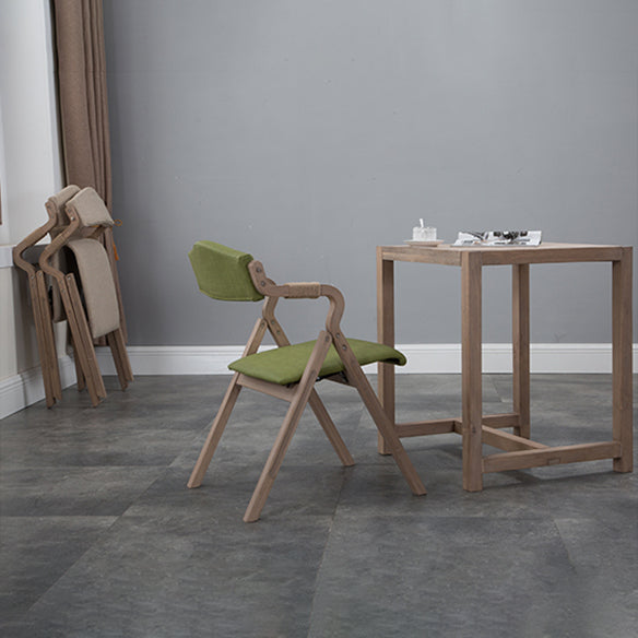 Country Style Foldable Dining Armchair Open Back Upholstered Arm Chairs Clearhalo ' kitchen&dining_furn' 'Dining Chairs' 'Dining Tables & Seating' 'dining_chair' 'furn' 'furn_dining_chair' 'Furniture' 'furniture_dining_chair' 'Kitchen & Dining Furniture' 'kitchen' 3725179