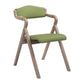 Country Style Foldable Dining Armchair Open Back Upholstered Arm Chairs Lemon Green 1 Piece Clearhalo ' kitchen&dining_furn' 'Dining Chairs' 'Dining Tables & Seating' 'dining_chair' 'furn' 'furn_dining_chair' 'Furniture' 'furniture_dining_chair' 'Kitchen & Dining Furniture' 'kitchen' 3725185