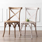 Bentwood Armless Dining Chairs Oak Cross Back Side Chair with Wood Legs Clearhalo ' kitchen&dining_furn' 'Dining Chairs' 'Dining Tables & Seating' 'dining_chair' 'furn' 'furn_dining_chair' 'Furniture' 'furniture_dining_chair' 'Kitchen & Dining Furniture' 'kitchen' 3725196
