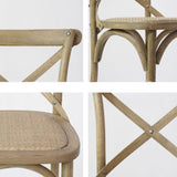 Bentwood Armless Dining Chairs Oak Cross Back Side Chair with Wood Legs Clearhalo ' kitchen&dining_furn' 'Dining Chairs' 'Dining Tables & Seating' 'dining_chair' 'furn' 'furn_dining_chair' 'Furniture' 'furniture_dining_chair' 'Kitchen & Dining Furniture' 'kitchen' 3725206