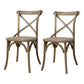 Bentwood Armless Dining Chairs Oak Cross Back Side Chair with Wood Legs Light Wood 2 Piece Set Clearhalo ' kitchen&dining_furn' 'Dining Chairs' 'Dining Tables & Seating' 'dining_chair' 'furn' 'furn_dining_chair' 'Furniture' 'furniture_dining_chair' 'Kitchen & Dining Furniture' 'kitchen' 3725213