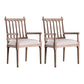 Traditional Study Room Leather Arm Chair Walnut Slat Back Dining Chair Light Gray 2 Piece Set Clearhalo ' kitchen&dining_furn' 'Dining Chairs' 'Dining Tables & Seating' 'dining_chair' 'furn' 'furn_dining_chair' 'Furniture' 'furniture_dining_chair' 'Kitchen & Dining Furniture' 'kitchen' 3725216