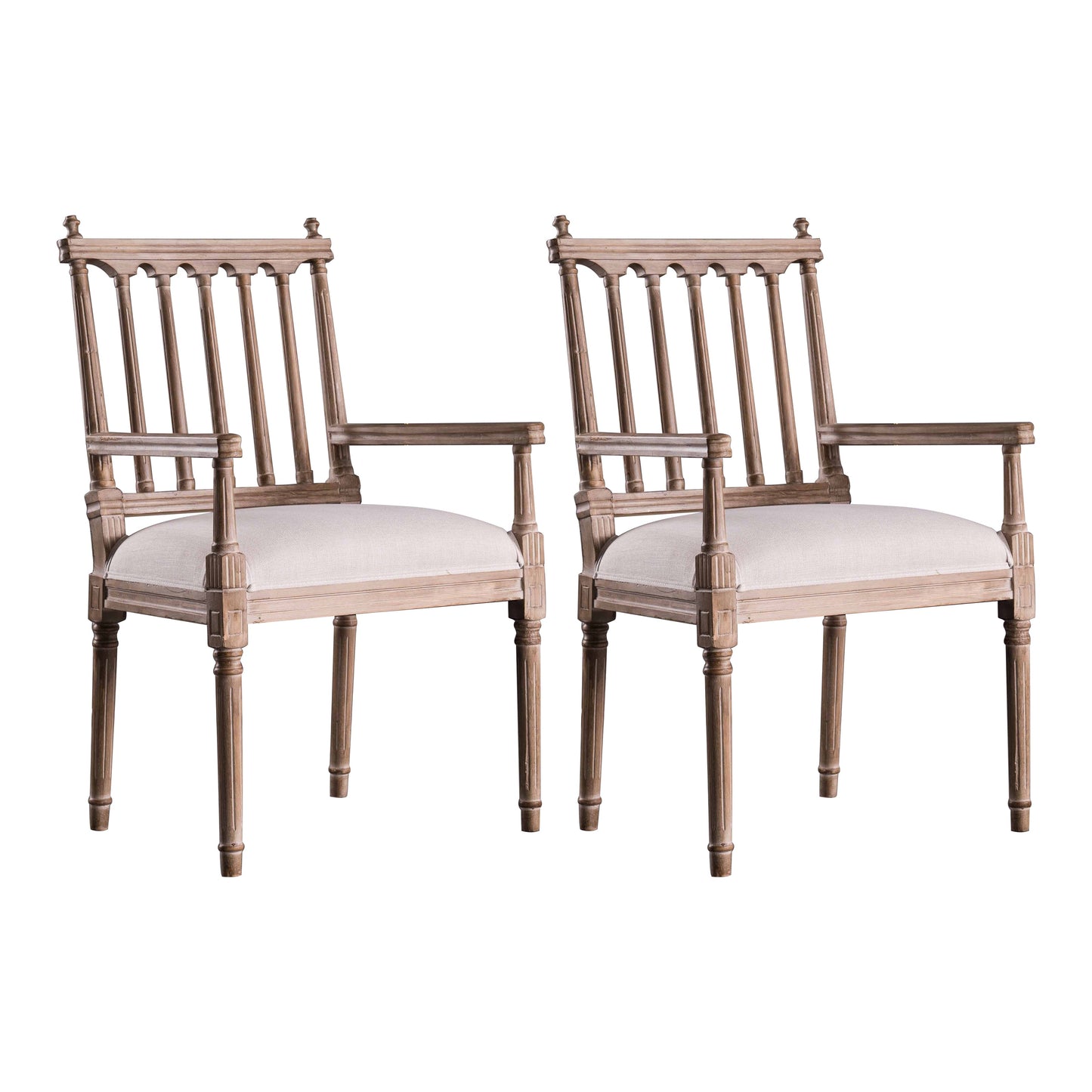 Traditional Study Room Leather Arm Chair Walnut Slat Back Dining Chair Light Gray 2 Piece Set Clearhalo ' kitchen&dining_furn' 'Dining Chairs' 'Dining Tables & Seating' 'dining_chair' 'furn' 'furn_dining_chair' 'Furniture' 'furniture_dining_chair' 'Kitchen & Dining Furniture' 'kitchen' 3725216