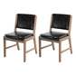 Nordic Style Upholstered Side Chairs Open Back Dining Side Chairs for Kitchen Black 2 Piece Set Clearhalo ' kitchen&dining_furn' 'Dining Chairs' 'Dining Tables & Seating' 'dining_chair' 'furn' 'furn_dining_chair' 'Furniture' 'furniture_dining_chair' 'Kitchen & Dining Furniture' 'kitchen' 3725245