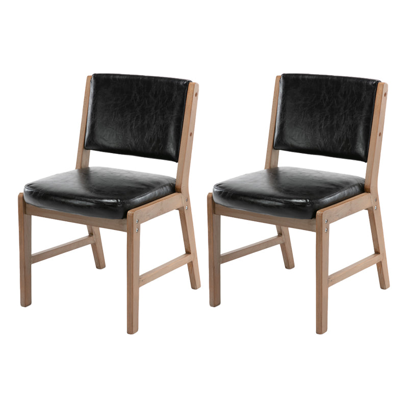 Nordic Style Upholstered Side Chairs Open Back Dining Side Chairs for Kitchen Black 2 Piece Set Clearhalo ' kitchen&dining_furn' 'Dining Chairs' 'Dining Tables & Seating' 'dining_chair' 'furn' 'furn_dining_chair' 'Furniture' 'furniture_dining_chair' 'Kitchen & Dining Furniture' 'kitchen' 3725245