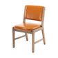 Nordic Style Upholstered Side Chairs Open Back Dining Side Chairs for Kitchen Orange 1 Piece Clearhalo ' kitchen&dining_furn' 'Dining Chairs' 'Dining Tables & Seating' 'dining_chair' 'furn' 'furn_dining_chair' 'Furniture' 'furniture_dining_chair' 'Kitchen & Dining Furniture' 'kitchen' 3725249