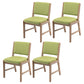 Nordic Style Upholstered Side Chairs Open Back Dining Side Chairs for Kitchen Green 4 Piece Set Clearhalo ' kitchen&dining_furn' 'Dining Chairs' 'Dining Tables & Seating' 'dining_chair' 'furn' 'furn_dining_chair' 'Furniture' 'furniture_dining_chair' 'Kitchen & Dining Furniture' 'kitchen' 3725259