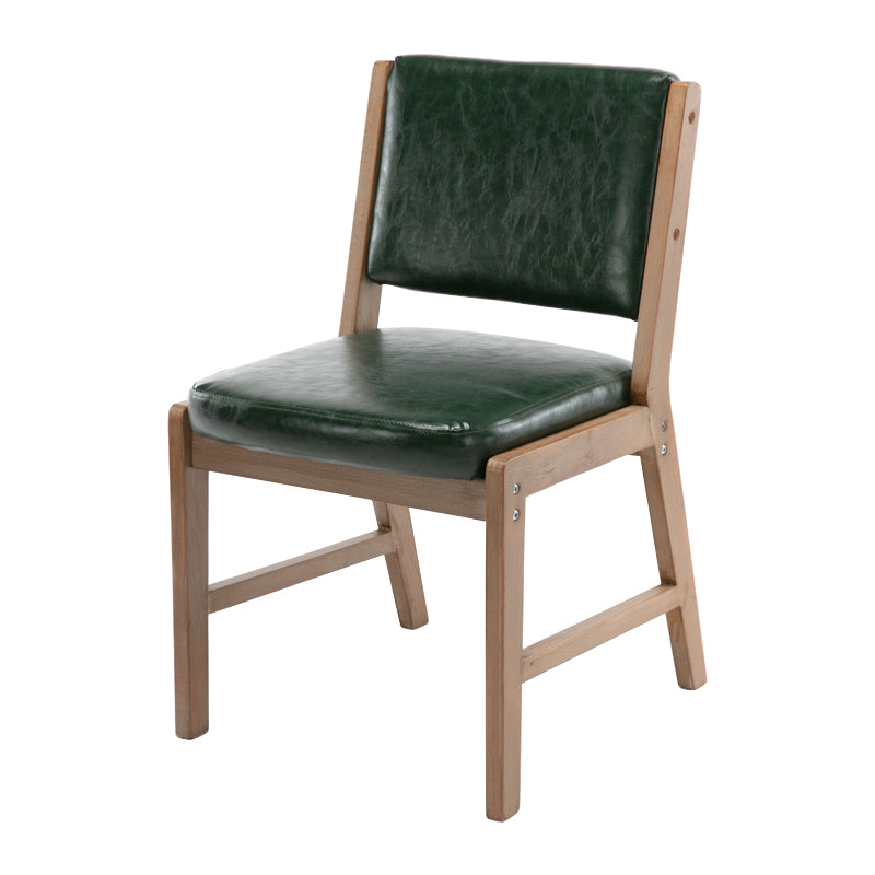 Nordic Style Upholstered Side Chairs Open Back Dining Side Chairs for Kitchen Blackish Green 1 Piece Clearhalo ' kitchen&dining_furn' 'Dining Chairs' 'Dining Tables & Seating' 'dining_chair' 'furn' 'furn_dining_chair' 'Furniture' 'furniture_dining_chair' 'Kitchen & Dining Furniture' 'kitchen' 3725260