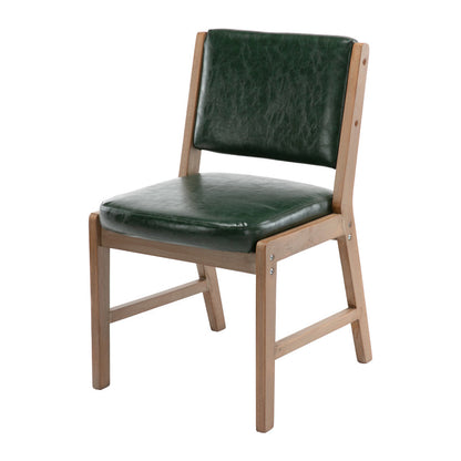 Nordic Style Upholstered Side Chairs Open Back Dining Side Chairs for Kitchen Blackish Green 1 Piece Clearhalo ' kitchen&dining_furn' 'Dining Chairs' 'Dining Tables & Seating' 'dining_chair' 'furn' 'furn_dining_chair' 'Furniture' 'furniture_dining_chair' 'Kitchen & Dining Furniture' 'kitchen' 3725260