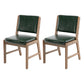 Nordic Style Upholstered Side Chairs Open Back Dining Side Chairs for Kitchen Blackish Green 2 Piece Set Clearhalo ' kitchen&dining_furn' 'Dining Chairs' 'Dining Tables & Seating' 'dining_chair' 'furn' 'furn_dining_chair' 'Furniture' 'furniture_dining_chair' 'Kitchen & Dining Furniture' 'kitchen' 3725261