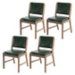 Nordic Style Upholstered Side Chairs Open Back Dining Side Chairs for Kitchen Blackish Green 4 Piece Set Clearhalo ' kitchen&dining_furn' 'Dining Chairs' 'Dining Tables & Seating' 'dining_chair' 'furn' 'furn_dining_chair' 'Furniture' 'furniture_dining_chair' 'Kitchen & Dining Furniture' 'kitchen' 3725262