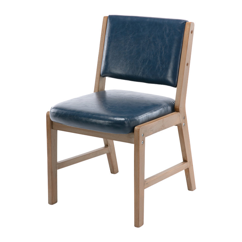 Nordic Style Upholstered Side Chairs Open Back Dining Side Chairs for Kitchen Blue 1 Piece Clearhalo ' kitchen&dining_furn' 'Dining Chairs' 'Dining Tables & Seating' 'dining_chair' 'furn' 'furn_dining_chair' 'Furniture' 'furniture_dining_chair' 'Kitchen & Dining Furniture' 'kitchen' 3725266
