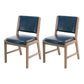 Nordic Style Upholstered Side Chairs Open Back Dining Side Chairs for Kitchen Blue 2 Piece Set Clearhalo ' kitchen&dining_furn' 'Dining Chairs' 'Dining Tables & Seating' 'dining_chair' 'furn' 'furn_dining_chair' 'Furniture' 'furniture_dining_chair' 'Kitchen & Dining Furniture' 'kitchen' 3725267