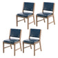 Nordic Style Upholstered Side Chairs Open Back Dining Side Chairs for Kitchen Blue 4 Piece Set Clearhalo ' kitchen&dining_furn' 'Dining Chairs' 'Dining Tables & Seating' 'dining_chair' 'furn' 'furn_dining_chair' 'Furniture' 'furniture_dining_chair' 'Kitchen & Dining Furniture' 'kitchen' 3725268