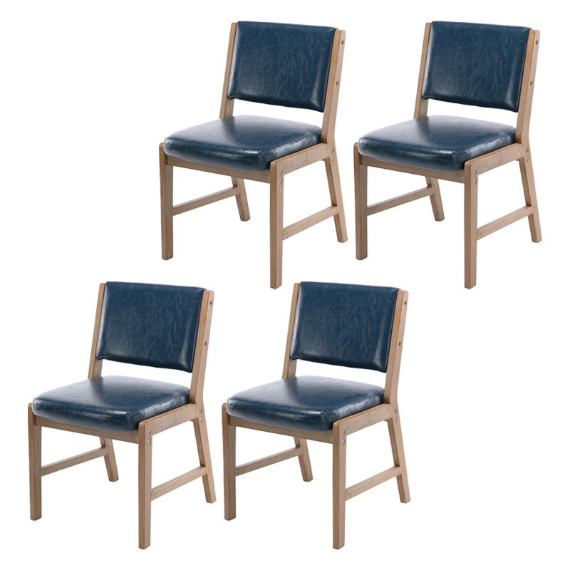 Nordic Style Upholstered Side Chairs Open Back Dining Side Chairs for Kitchen Blue 4 Piece Set Clearhalo ' kitchen&dining_furn' 'Dining Chairs' 'Dining Tables & Seating' 'dining_chair' 'furn' 'furn_dining_chair' 'Furniture' 'furniture_dining_chair' 'Kitchen & Dining Furniture' 'kitchen' 3725268