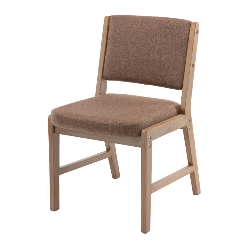 Nordic Style Upholstered Side Chairs Open Back Dining Side Chairs for Kitchen Brown 1 Piece Clearhalo ' kitchen&dining_furn' 'Dining Chairs' 'Dining Tables & Seating' 'dining_chair' 'furn' 'furn_dining_chair' 'Furniture' 'furniture_dining_chair' 'Kitchen & Dining Furniture' 'kitchen' 3725269