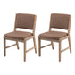 Nordic Style Upholstered Side Chairs Open Back Dining Side Chairs for Kitchen Brown 2 Piece Set Clearhalo ' kitchen&dining_furn' 'Dining Chairs' 'Dining Tables & Seating' 'dining_chair' 'furn' 'furn_dining_chair' 'Furniture' 'furniture_dining_chair' 'Kitchen & Dining Furniture' 'kitchen' 3725270