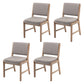 Nordic Style Upholstered Side Chairs Open Back Dining Side Chairs for Kitchen Grey 4 Piece Set Clearhalo ' kitchen&dining_furn' 'Dining Chairs' 'Dining Tables & Seating' 'dining_chair' 'furn' 'furn_dining_chair' 'Furniture' 'furniture_dining_chair' 'Kitchen & Dining Furniture' 'kitchen' 3725274