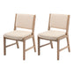 Nordic Style Upholstered Side Chairs Open Back Dining Side Chairs for Kitchen Khaki 2 Piece Set Clearhalo ' kitchen&dining_furn' 'Dining Chairs' 'Dining Tables & Seating' 'dining_chair' 'furn' 'furn_dining_chair' 'Furniture' 'furniture_dining_chair' 'Kitchen & Dining Furniture' 'kitchen' 3725276