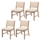 Nordic Style Upholstered Side Chairs Open Back Dining Side Chairs for Kitchen Khaki 4 Piece Set Clearhalo ' kitchen&dining_furn' 'Dining Chairs' 'Dining Tables & Seating' 'dining_chair' 'furn' 'furn_dining_chair' 'Furniture' 'furniture_dining_chair' 'Kitchen & Dining Furniture' 'kitchen' 3725277