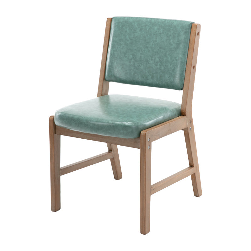 Nordic Style Upholstered Side Chairs Open Back Dining Side Chairs for Kitchen Lake Blue 1 Piece Clearhalo ' kitchen&dining_furn' 'Dining Chairs' 'Dining Tables & Seating' 'dining_chair' 'furn' 'furn_dining_chair' 'Furniture' 'furniture_dining_chair' 'Kitchen & Dining Furniture' 'kitchen' 3725278