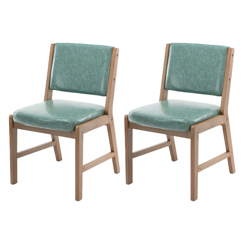 Nordic Style Upholstered Side Chairs Open Back Dining Side Chairs for Kitchen Lake Blue 2 Piece Set Clearhalo ' kitchen&dining_furn' 'Dining Chairs' 'Dining Tables & Seating' 'dining_chair' 'furn' 'furn_dining_chair' 'Furniture' 'furniture_dining_chair' 'Kitchen & Dining Furniture' 'kitchen' 3725279