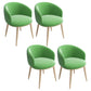 Home Scandinavian Arm Chair Parsons Back Metal Upholstered Dining Room Chair Green 4 Piece Set Clearhalo ' kitchen&dining_furn' 'Dining Chairs' 'Dining Tables & Seating' 'dining_chair' 'furn' 'furn_dining_chair' 'Furniture' 'furniture_dining_chair' 'Kitchen & Dining Furniture' 'kitchen' 3725288
