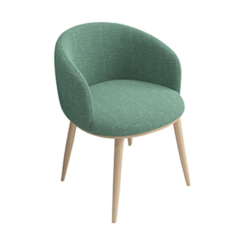 Home Scandinavian Arm Chair Parsons Back Metal Upholstered Dining Room Chair Aqua 1 Piece Clearhalo ' kitchen&dining_furn' 'Dining Chairs' 'Dining Tables & Seating' 'dining_chair' 'furn' 'furn_dining_chair' 'Furniture' 'furniture_dining_chair' 'Kitchen & Dining Furniture' 'kitchen' 3725291