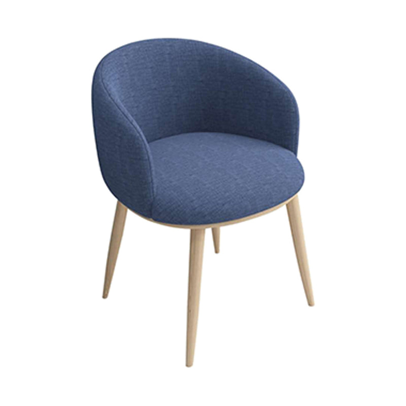 Home Scandinavian Arm Chair Parsons Back Metal Upholstered Dining Room Chair Blue 1 Piece Clearhalo ' kitchen&dining_furn' 'Dining Chairs' 'Dining Tables & Seating' 'dining_chair' 'furn' 'furn_dining_chair' 'Furniture' 'furniture_dining_chair' 'Kitchen & Dining Furniture' 'kitchen' 3725296