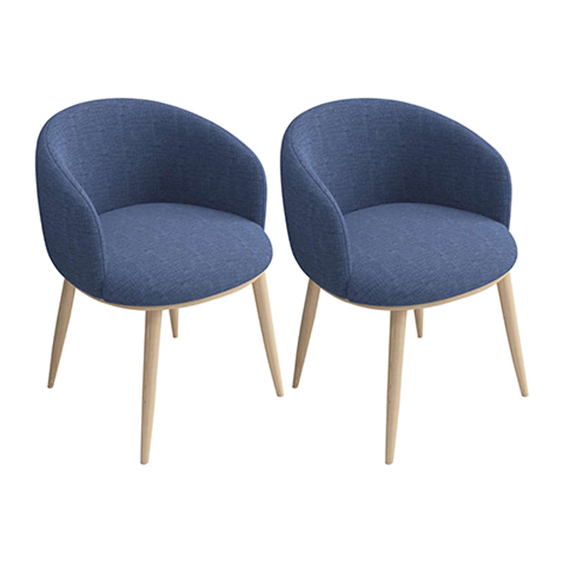 Home Scandinavian Arm Chair Parsons Back Metal Upholstered Dining Room Chair Blue 2 Piece Set Clearhalo ' kitchen&dining_furn' 'Dining Chairs' 'Dining Tables & Seating' 'dining_chair' 'furn' 'furn_dining_chair' 'Furniture' 'furniture_dining_chair' 'Kitchen & Dining Furniture' 'kitchen' 3725297