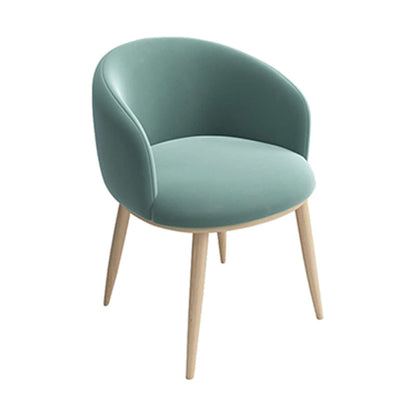 Home Scandinavian Arm Chair Parsons Back Metal Upholstered Dining Room Chair Army Green 1 Piece Clearhalo ' kitchen&dining_furn' 'Dining Chairs' 'Dining Tables & Seating' 'dining_chair' 'furn' 'furn_dining_chair' 'Furniture' 'furniture_dining_chair' 'Kitchen & Dining Furniture' 'kitchen' 3725302
