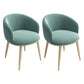 Home Scandinavian Arm Chair Parsons Back Metal Upholstered Dining Room Chair Army Green 2 Piece Set Clearhalo ' kitchen&dining_furn' 'Dining Chairs' 'Dining Tables & Seating' 'dining_chair' 'furn' 'furn_dining_chair' 'Furniture' 'furniture_dining_chair' 'Kitchen & Dining Furniture' 'kitchen' 3725303