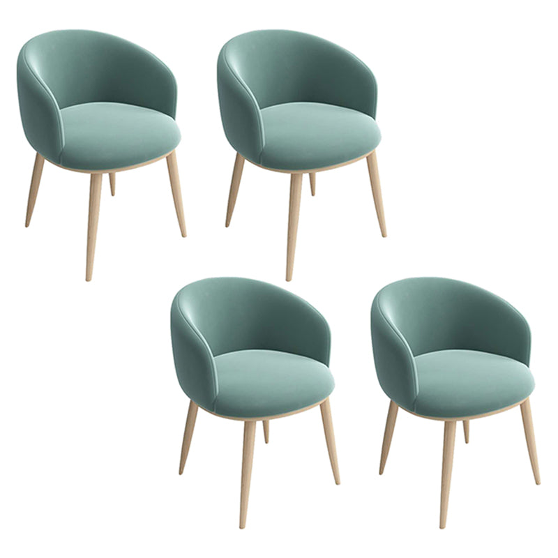 Home Scandinavian Arm Chair Parsons Back Metal Upholstered Dining Room Chair 4 Piece Set Clearhalo ' kitchen&dining_furn' 'Dining Chairs' 'Dining Tables & Seating' 'dining_chair' 'furn' 'furn_dining_chair' 'Furniture' 'furniture_dining_chair' 'Kitchen & Dining Furniture' 'kitchen' 3725304