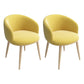 Home Scandinavian Arm Chair Parsons Back Metal Upholstered Dining Room Chair Yellow 2 Piece Set Clearhalo ' kitchen&dining_furn' 'Dining Chairs' 'Dining Tables & Seating' 'dining_chair' 'furn' 'furn_dining_chair' 'Furniture' 'furniture_dining_chair' 'Kitchen & Dining Furniture' 'kitchen' 3725305