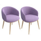 Home Scandinavian Arm Chair Parsons Back Metal Upholstered Dining Room Chair Purple 2 Piece Set Clearhalo ' kitchen&dining_furn' 'Dining Chairs' 'Dining Tables & Seating' 'dining_chair' 'furn' 'furn_dining_chair' 'Furniture' 'furniture_dining_chair' 'Kitchen & Dining Furniture' 'kitchen' 3725308