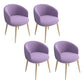 Home Scandinavian Arm Chair Parsons Back Metal Upholstered Dining Room Chair Purple 4 Piece Set Clearhalo ' kitchen&dining_furn' 'Dining Chairs' 'Dining Tables & Seating' 'dining_chair' 'furn' 'furn_dining_chair' 'Furniture' 'furniture_dining_chair' 'Kitchen & Dining Furniture' 'kitchen' 3725309
