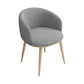 Home Scandinavian Arm Chair Parsons Back Metal Upholstered Dining Room Chair Grey 1 Piece Clearhalo ' kitchen&dining_furn' 'Dining Chairs' 'Dining Tables & Seating' 'dining_chair' 'furn' 'furn_dining_chair' 'Furniture' 'furniture_dining_chair' 'Kitchen & Dining Furniture' 'kitchen' 3725313