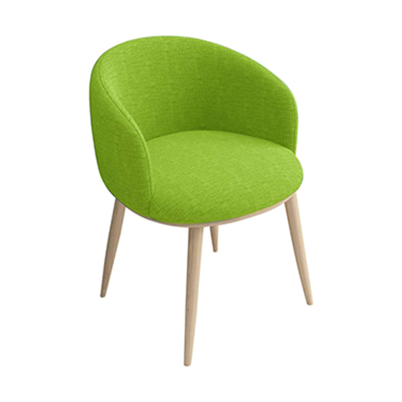 Home Scandinavian Arm Chair Parsons Back Metal Upholstered Dining Room Chair Light Green 1 Piece Clearhalo ' kitchen&dining_furn' 'Dining Chairs' 'Dining Tables & Seating' 'dining_chair' 'furn' 'furn_dining_chair' 'Furniture' 'furniture_dining_chair' 'Kitchen & Dining Furniture' 'kitchen' 3725318