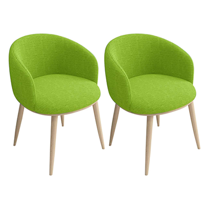 Home Scandinavian Arm Chair Parsons Back Metal Upholstered Dining Room Chair Light Green 2 Piece Set Clearhalo ' kitchen&dining_furn' 'Dining Chairs' 'Dining Tables & Seating' 'dining_chair' 'furn' 'furn_dining_chair' 'Furniture' 'furniture_dining_chair' 'Kitchen & Dining Furniture' 'kitchen' 3725319