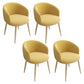 Home Scandinavian Arm Chair Parsons Back Metal Upholstered Dining Room Chair Ginger 4 Piece Set Clearhalo ' kitchen&dining_furn' 'Dining Chairs' 'Dining Tables & Seating' 'dining_chair' 'furn' 'furn_dining_chair' 'Furniture' 'furniture_dining_chair' 'Kitchen & Dining Furniture' 'kitchen' 3725323